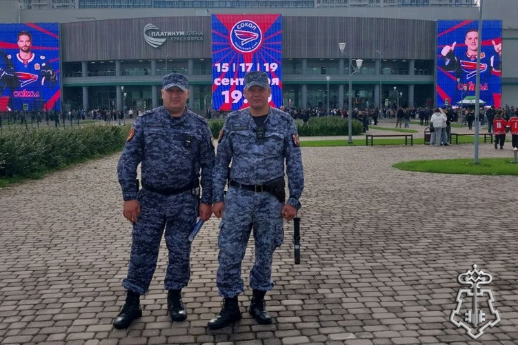Сотрудники Росгвардии обеспечили правопорядок матча OLIMPBET чемпионата России в Высшей хоккейной лиге