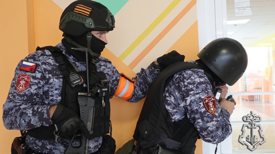 В Свердловском районе росгвардейцы провели антитеррористические учения