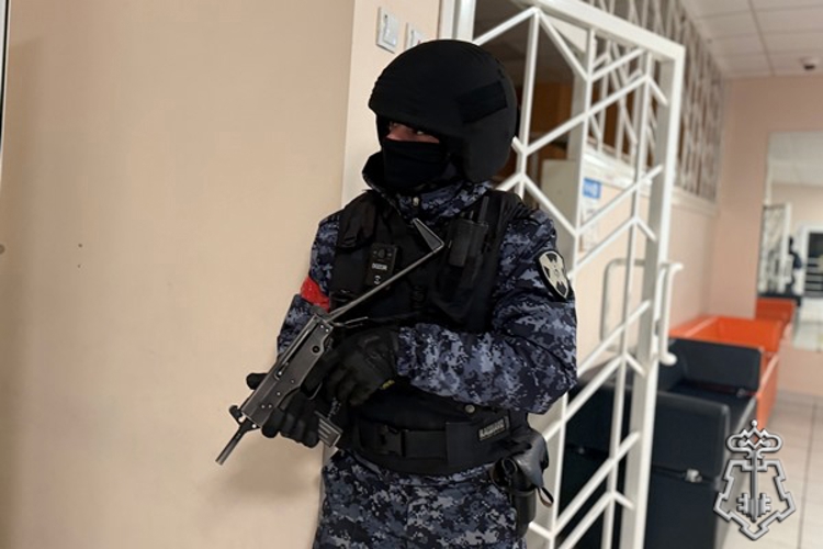 В Центральном районе росгвардейцы провели антитеррористические учения