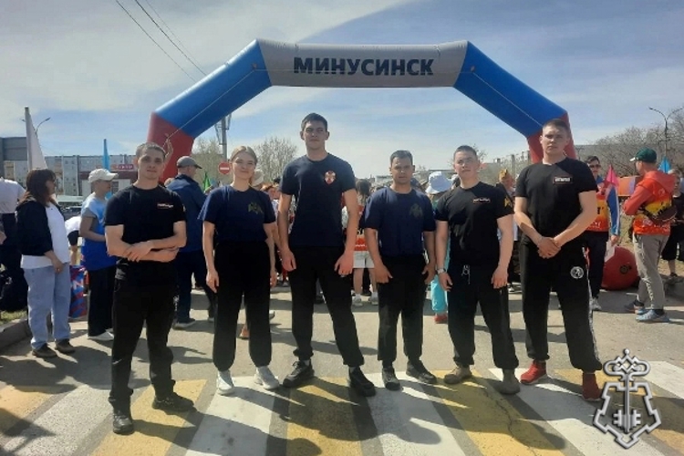 Минусинские росгвардейцы приняли участие в спортивной эстафете, посвященной Дню Победы